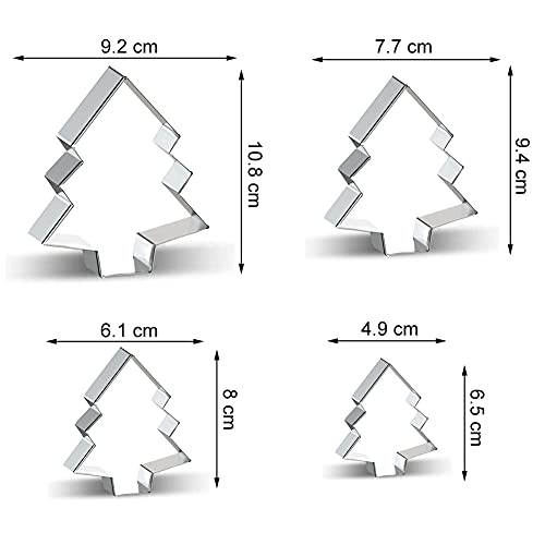 Christmas Tree Cookie Cutter Set - Bulk Sizes