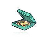 Charming Pizza Enamel Pins for Girls and Women