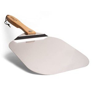 Foldable Aluminum Pizza Peel with Wooden Handle