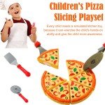 Kids Pizza Cutting Toy for Pretend Play