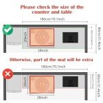 Extra Large Non-Slip Pastry Mat with Measurements