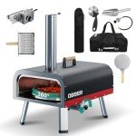 Multi-Fuel Outdoor Pizza Oven with Thermometer