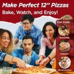 Electric Pizza Oven with Ceramic Stone and Timer