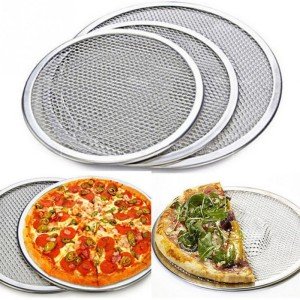 Rust-Resistant Aluminum Mesh Pizza Pan 16