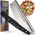 14” Sharp Stainless Steel Pizza Cutter with Cover