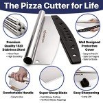 14” Sharp Stainless Steel Pizza Cutter with Cover