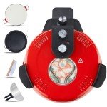 Davivy 16" Electric Indoor Pizza Oven - Red