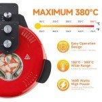 Davivy 16" Indoor Electric Pizza Oven - Red