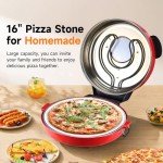 Davivy 16" Electric Indoor Pizza Oven - Red