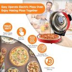 Davivy 16" Electric Indoor Pizza Oven - Red