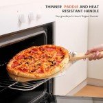 Aluminum Pizza Peel with Wood Handle & Cutter