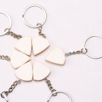 Cute Pizza Keychain Set - 6 Pieces