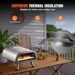 VEVOR 12" Stainless Steel Electric Pizza Oven