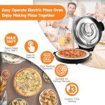Davivy 16" Electric Pizza Oven with Stone & Pan