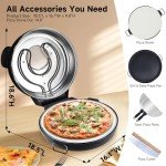 Davivy 16" Electric Pizza Oven with Stone & Pan