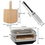 Bakerstone Stove Top Pizza Oven Kit, Black