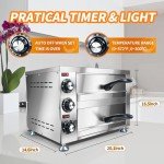 YOOKTEN Electric Countertop Pizza Oven 1100W