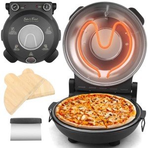 Electric Countertop Pizza Oven with Ceramic Stone