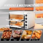 VEVOR Stainless Steel Double Deck Pizza Oven
