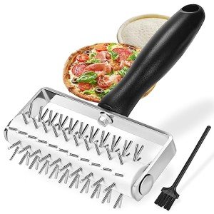 Premium Pizza Dough Docker with Stainless Steel Spikes