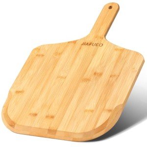 12-Inch Bamboo Pizza Peel and Serving Board