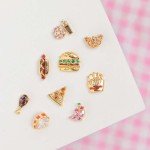 Cute Food Zircon Stud Earrings for Women
