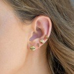 Cute Food Zircon Stud Earrings for Women