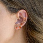 Cute Food Zircon Stud Earrings for Women