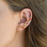 Cute Food Zircon Stud Earrings for Women