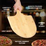 Bamboo Pizza Peel with Long Handle Spatula