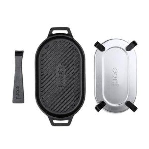 Ooni Cast Iron Grizzler Pan with Removable Handle