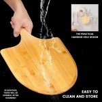 Bamboo Pizza Peel with Long Handle Spatula