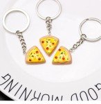 Kawaii Pizza Pendant Keychain for Friends