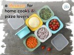 Stackable Silicone Pizza Dough Proofing Containers Set
