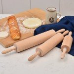 Non-Stick Wooden Rolling Pin for Baking