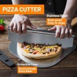 Aluminum Pizza Peel with Cutter and Folding Handle