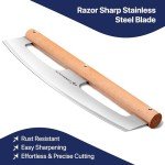 14" Stainless Steel Rocker Pizza Cutter with Handle