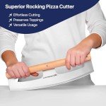 14" Stainless Steel Rocker Pizza Cutter with Handle