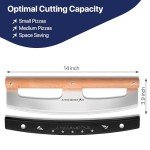 14" Stainless Steel Rocker Pizza Cutter with Handle