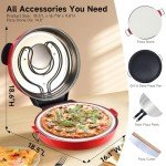 Davivy 16" Indoor Electric Pizza Oven - Red