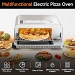 Indoor Countertop Electric Pizza Oven with 10 Accessories