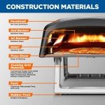 NutriChef Portable Outdoor Gas Pizza Oven