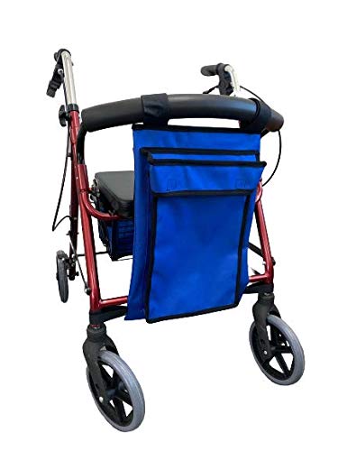 NuHorizons Rollator Bag - Storage for 4 Wheel Walkers (Black)