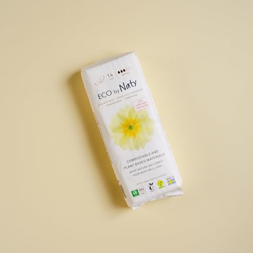 Organic Cotton Sanitary Pads for Women - Plantbased & Absorbent (14 Count)