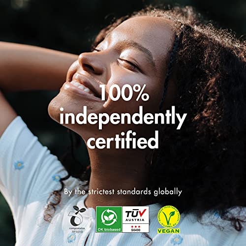 Organic Cotton Sanitary Pads for Women - Plantbased & Absorbent (14 Count)