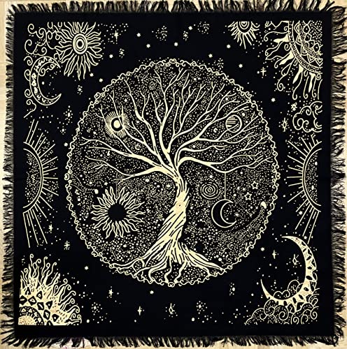 Indian Tree of Life Altar Cloth Tapestry - Tarot Tablecover