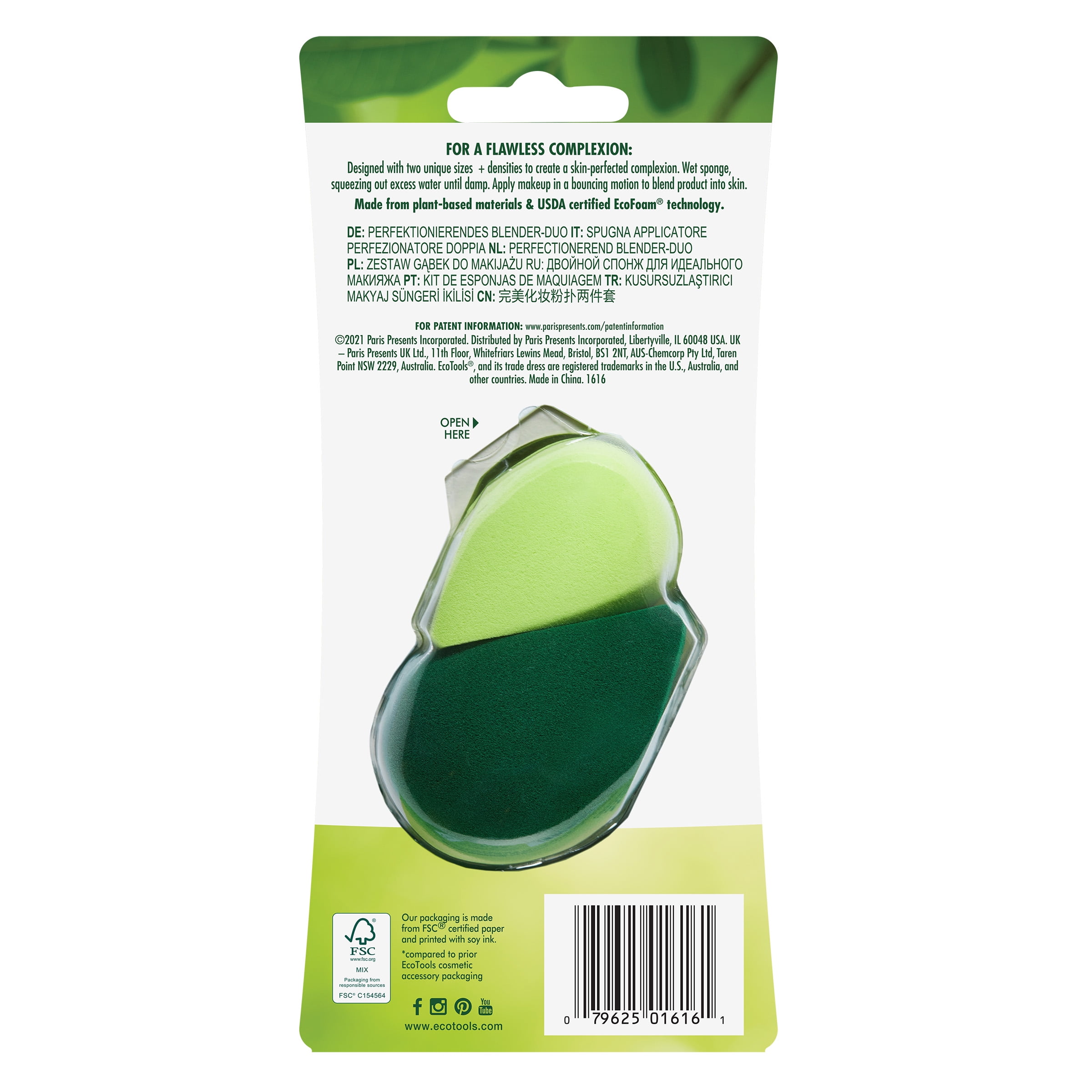 Plant-based Vegan Foam Applicator Duo by EcoTools