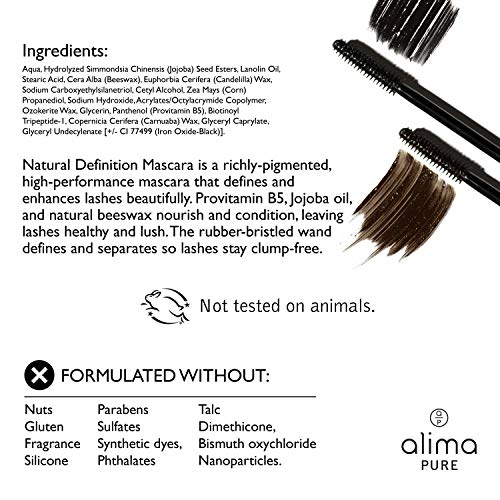 Alima Pure Brown Mineral Mascara with Jojoba Oil