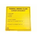Custom Gold Bars Signs - Federal Mining Claim