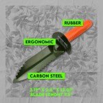 Compact Serrated Digger Shovel for Gold Prospecting